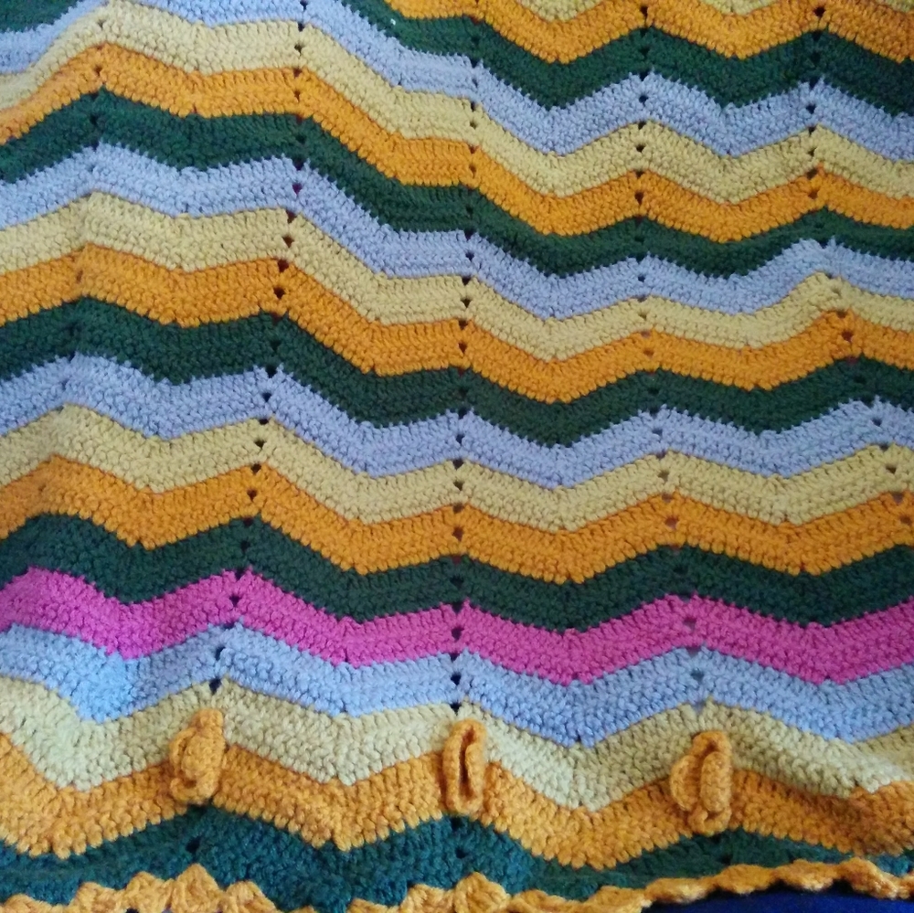 🧿 clearance sale 🧿 Ripple crochet handmade laphgan  blank…